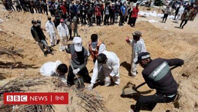 इसराइल-हमास युद्ध: ग़ज़ा के अल-नासेर अस्पताल में मिली सामूहिक कब्रों की हक़ीक़त क्या है - BBC News हिंदी