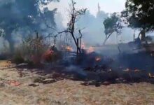 गोंडा में आग लगने से 17 घर जले:  ग्रामीणों ने कड़ी मशक्कत के बाद पाया काबू, बोले- सूचना देने के घंटों बाद पहुंची दमकल की टीम - Gonda News