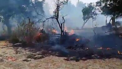 गोंडा में आग लगने से 17 घर जले:  ग्रामीणों ने कड़ी मशक्कत के बाद पाया काबू, बोले- सूचना देने के घंटों बाद पहुंची दमकल की टीम - Gonda News
